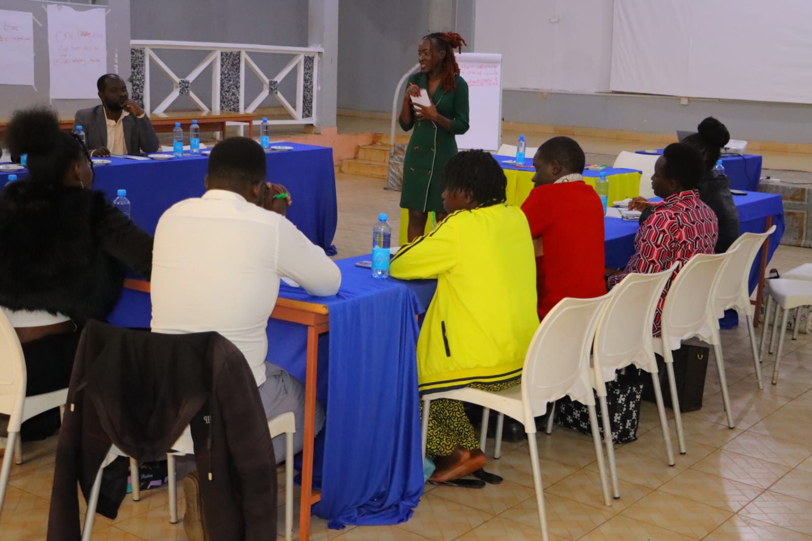 Journalist training session on survivor-centered reporting